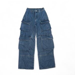 Denim Cargo Pants